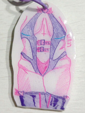 Lencería a lápiz violeta