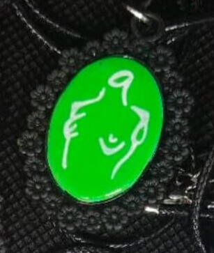 Cuadro verde del tríptico de torsos