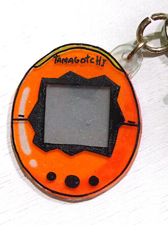 Tamagotchi naranja fanart