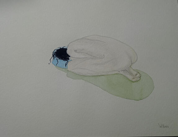 Depression trilogy 1 acuarela