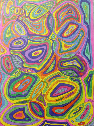 Amorfo psicodélico con copic