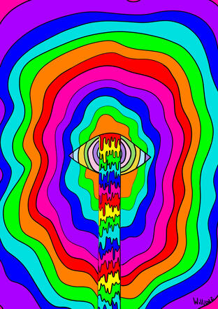 Ojo llorando LSD digital