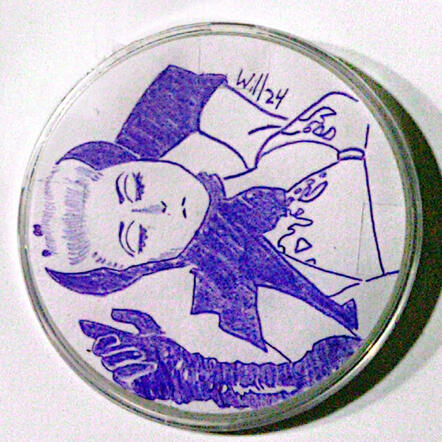 (A) Chica con turbante demonio recostada