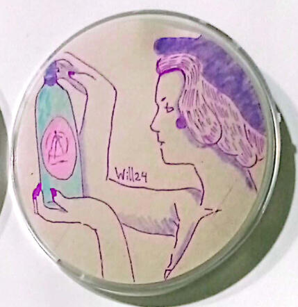 Chica sujetando botella de vino