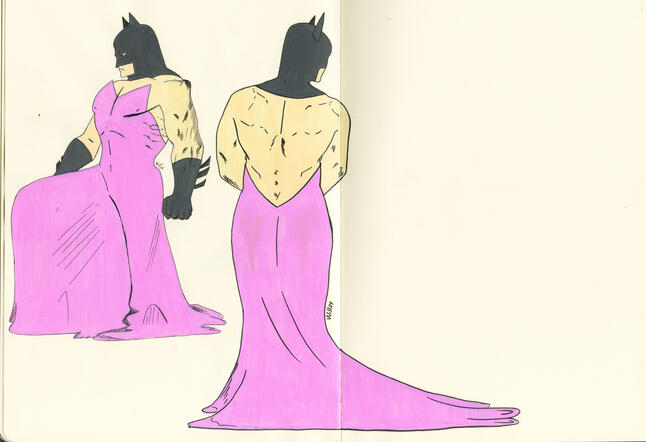 Batman fanart acrílico