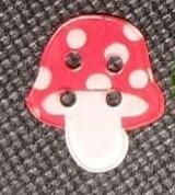 Setita roja con puntitos