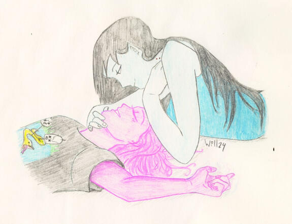 Marceline y Chicle fanart