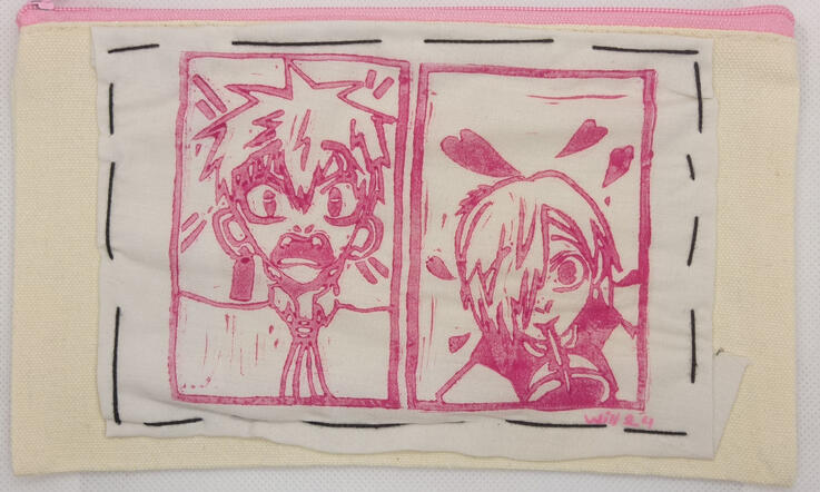 Kou x Mitsuba fanart rosa