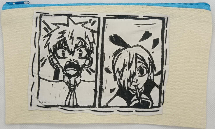 Kou x Mitsuba fanart negro