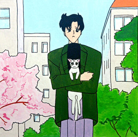 Sailor Moon Darien con Artemis